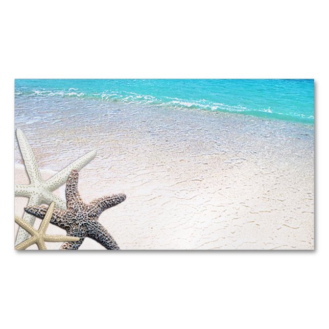 Seashells-Strand-Haus-MietWellness-Center-Butike Magnetische Visitenkarte (Vorderseite)