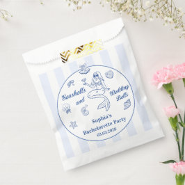 Seashells und Hochzeitsglocken-Junggeselinnen-Absc Geschenktütchen