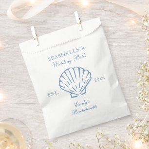 Seashells und Hochzeitsglocken-Junggeselinnen-Absc Geschenktütchen
