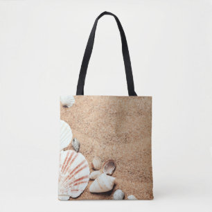Seashells und Sand-Taschen-Tasche Tasche