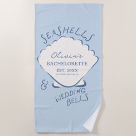Seashells & Wedding Bells Bachelorette Strandtuch