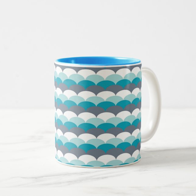 Seashells Zweifarbige Tasse (VorderseiteRechts)