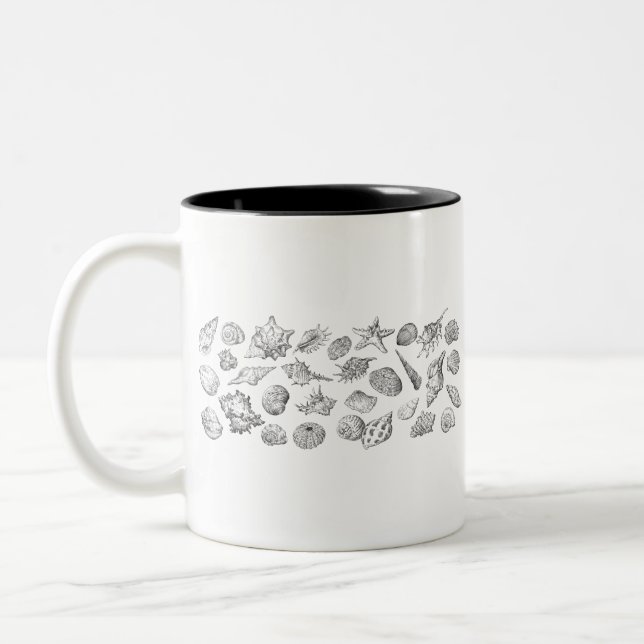 Seashells Zweifarbige Tasse (Links)