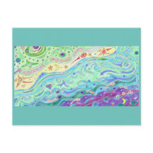 Seashore Art Postcard