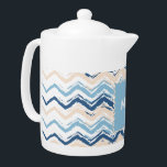 Seashore Scribble ZigZag<br><div class="desc">Hell und freundlich 2013 in diesem Seashore Scribble ZigZag Zickzack Design - speziell für die Trendy 2013 Farbtöne - dunkelblau, zeitgenössisch und monaco blau</div>