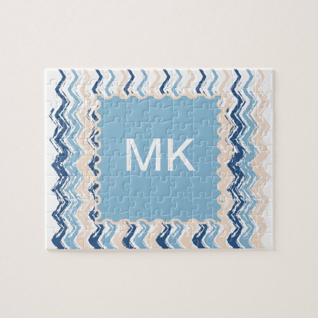 Seashore Scribble ZigZag (Horizontal)