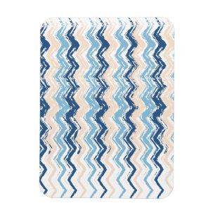 Seashore Scribble ZigZag Magnet