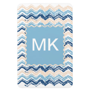 Seashore Scribble ZigZag Magnet