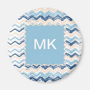 Seashore Scribble ZigZag Magnet