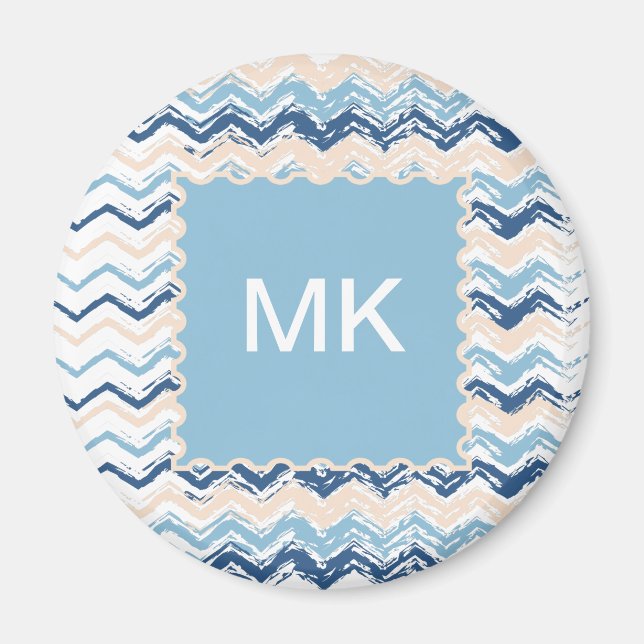 Seashore Scribble ZigZag Magnet (Vorne)