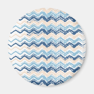 Seashore Scribble ZigZag Magnet