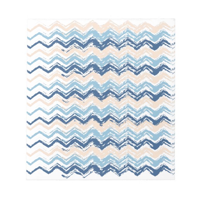 Seashore Scribble ZigZag Notizblock (Vorderseite)