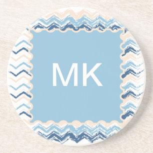 Seashore Scribble ZigZag Untersetzer