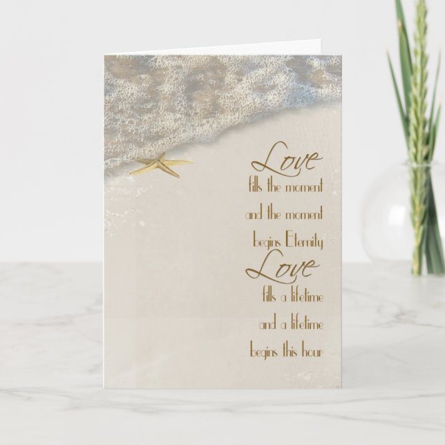 Seashore Star Hochzeitseinladung Einladung (Vorderseite)