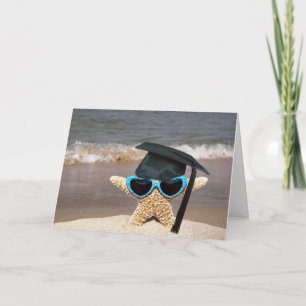 Seashore Starfish Absolvent Karte