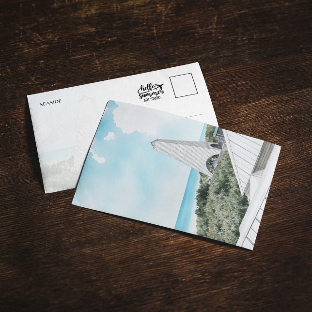 Seaside 30A Florida Watercolor Postcard Einladung (Von Creator hochgeladen)