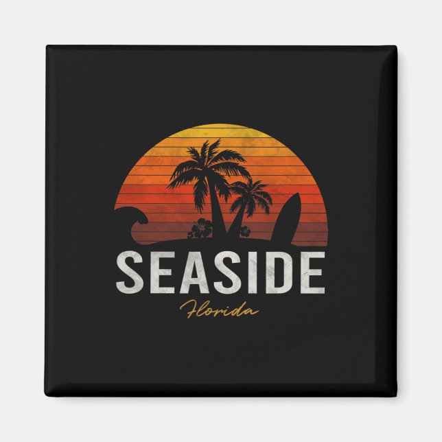 Seaside Beach Florida Fl Palms Magnet (Vorne)