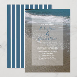 Seaside Beach & Sand Wedding Einladungen