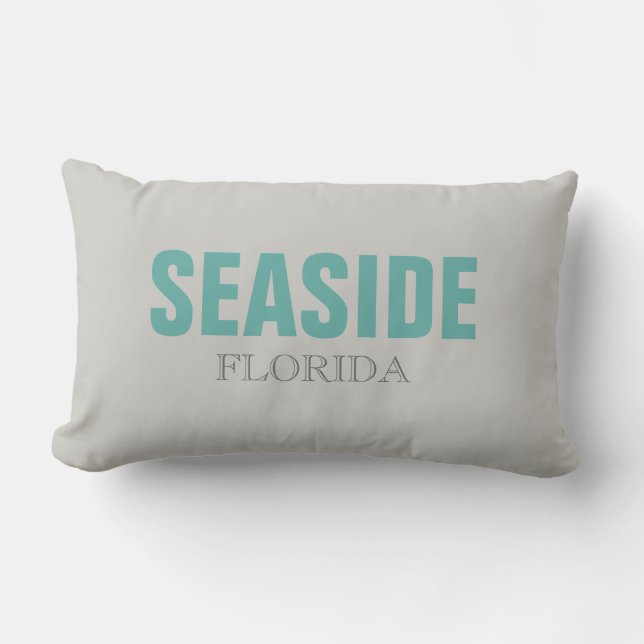 Seaside Beach Throw Kissen (Vorderseite)