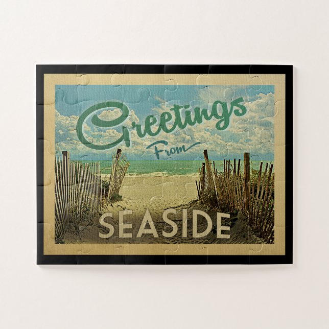 Seaside Beach Vintage Travel (Horizontal)