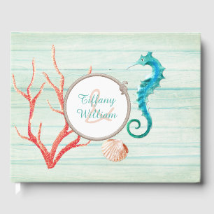 Seaside Cottage Chic Mariage Livre d'or