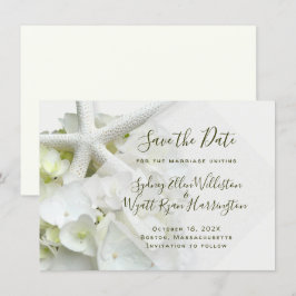 Seaside Garden Save the Date Wedding Ankündigung