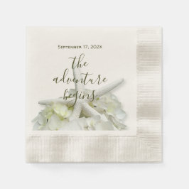 Seaside Garden Starfish Wedding Adventure fängt an Serviette