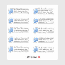 Seaside Garden Wedding Individuelle Mailing-Adress Aufkleber