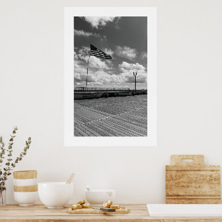 Seaside Heights Boardwalk Strand Flaggenposter Poster