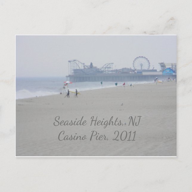Seaside Heights Casino Pier Postkarte (Vorderseite)