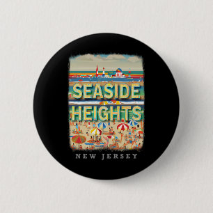 Seaside Heights New Jersey Nj Strandvergnügen Sd26 Button