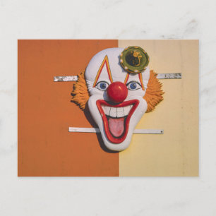 Seaside Heights NJ Clown-Ornament 1978 Retro Postkarte