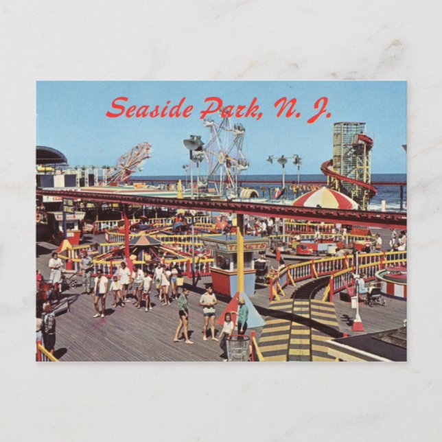 Seaside Heights, NJ Postkarte (Vorderseite)