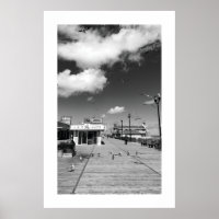 Seaside Heights Seagulls Boardwalk Poster