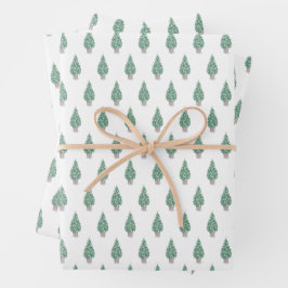 Seaside New England Weihnachtsbaum Geschenkpapier Set
