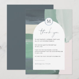 Seaside Ocean Glass | Hochzeitskarte Dankeschön Ka Dankeskarte