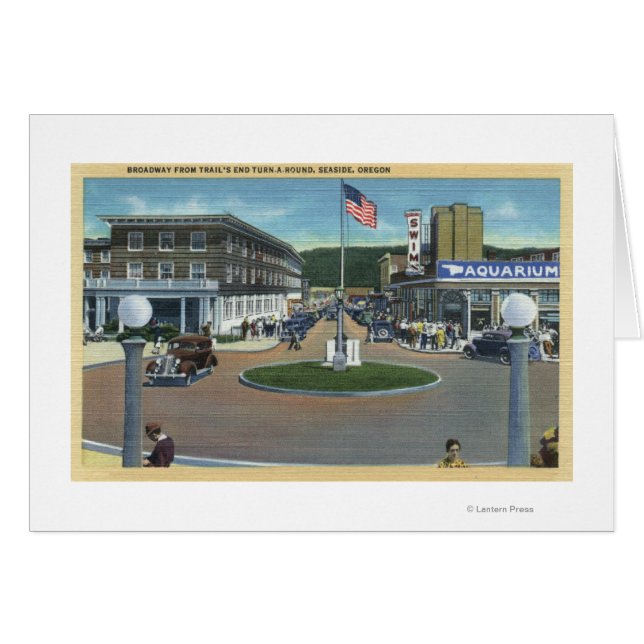 Seaside, Oregon - Broadway from Trail's End (Vorderseite (Horizontal))
