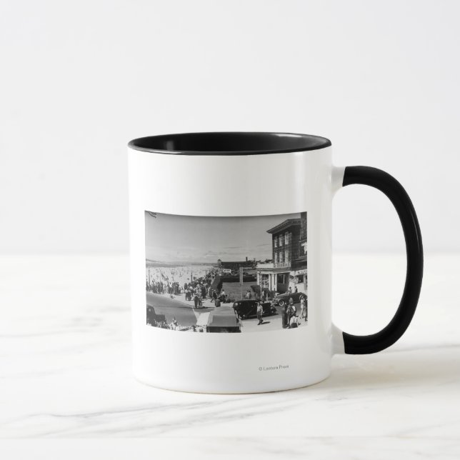 Seaside, Oregon North Prominade View Foto Tasse (Rechts)