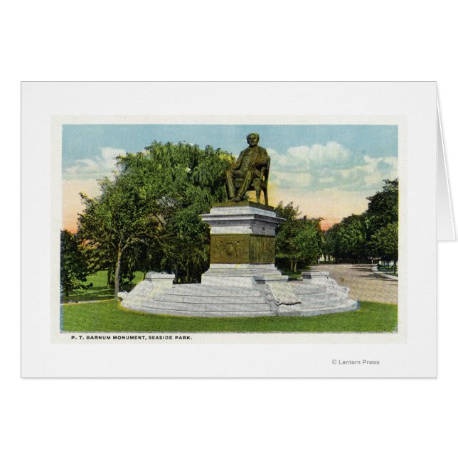 Seaside Park View of the P T Barnum Monument (Vorderseite (Horizontal))