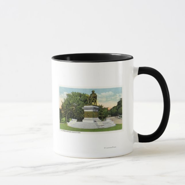 Seaside Park View of the P T Barnum Monument Tasse (Rechts)