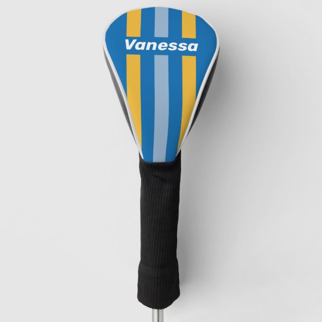 Seaside Pin Stripes with Name Golf Headcover (Vorderseite)
