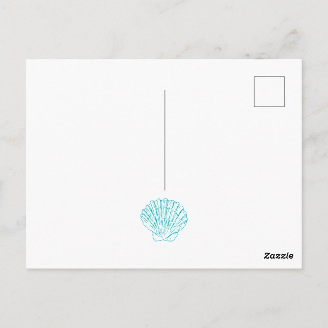 Seaside Postcard Dankeschön Karte (Rückseite)