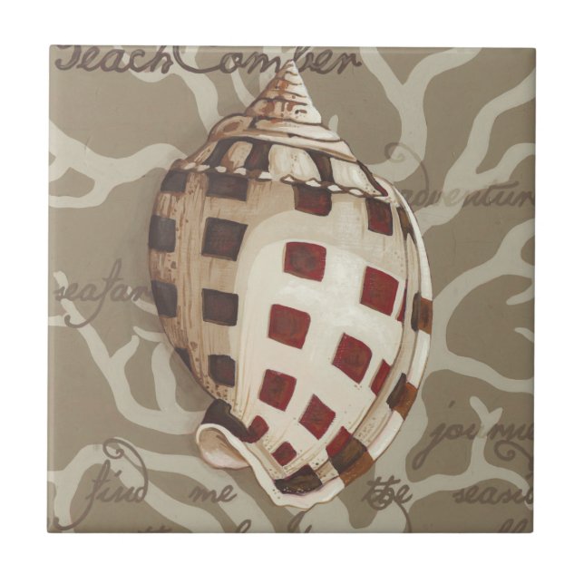 Seaside Sonnet I Fliese (Vorderseite)