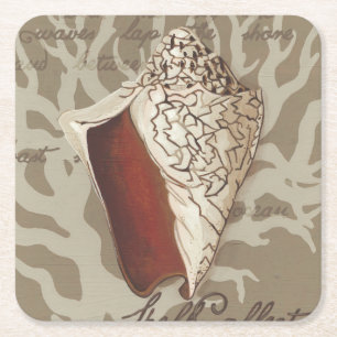 Seaside Sonnet IV Rechteckiger Pappuntersetzer