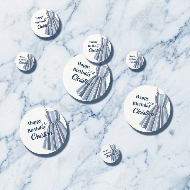 Seaside Stripes Celebration Birthday Konfetti (Effortless Party Charm)