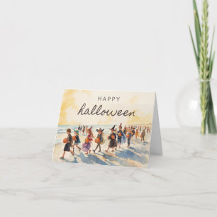 Seaside Trick-or-Leckerei - Coastal Halloween Card Dankeskarte