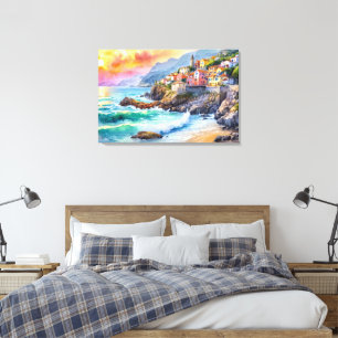 Seaside Village Art Leinwand