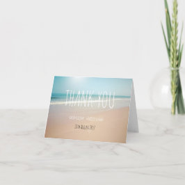 Seaside Wedding Dankeschön Card Dankeskarte