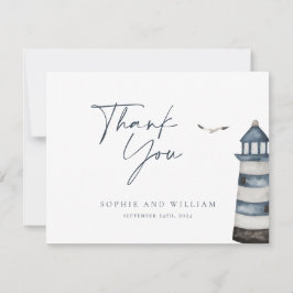Seaside Wedding Dankeschön Card Mitteilungskarte