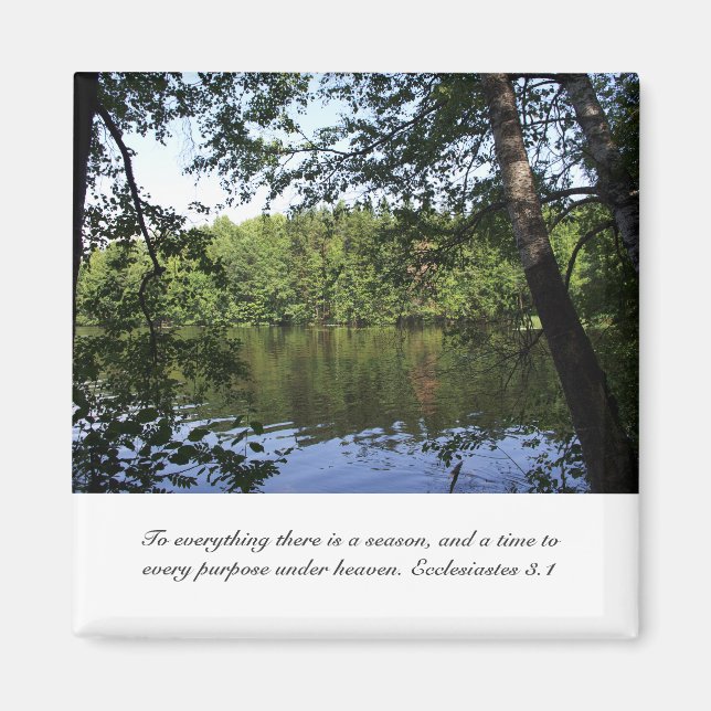 Season Ecclesiastes Lake Forest Magnet (Vorne)